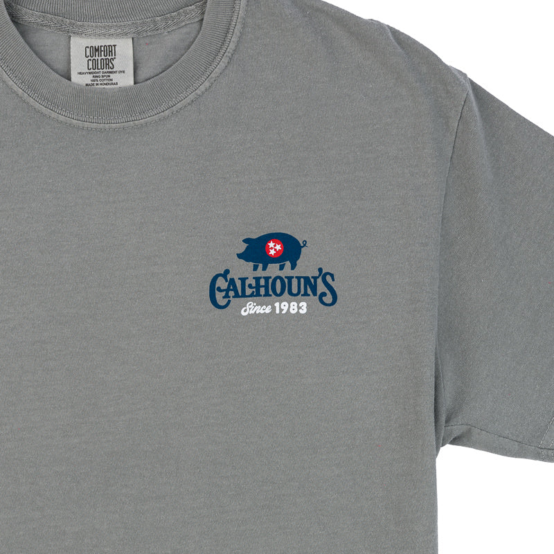 Calhoun's Best Ribs Tee - Grey