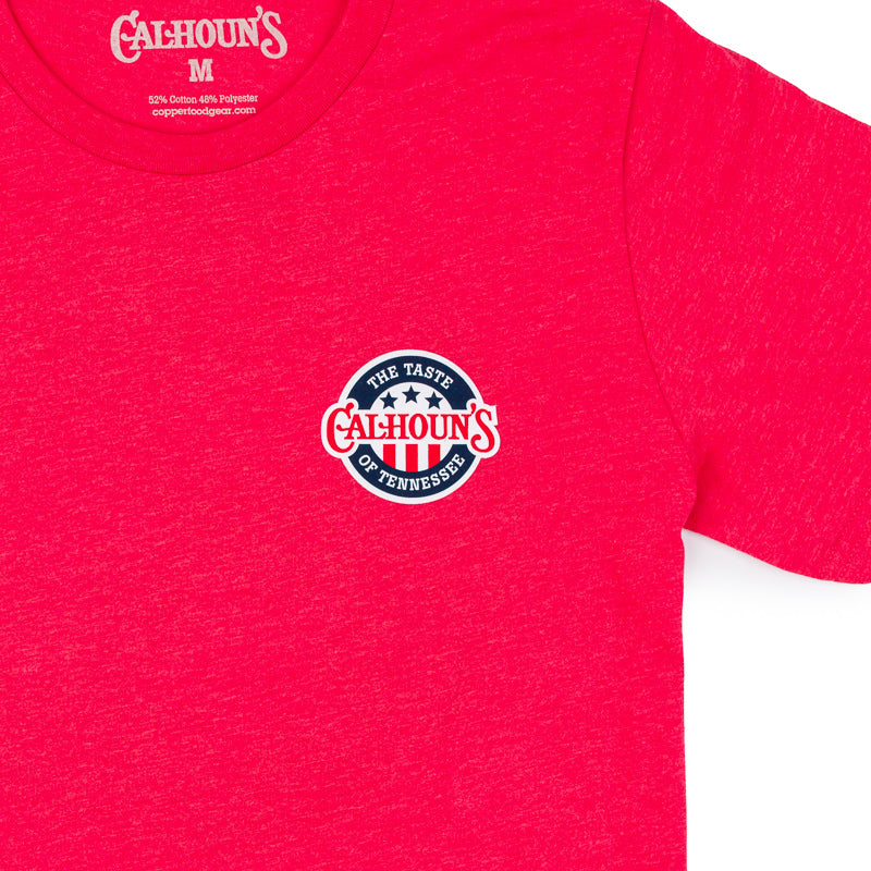 Calhoun's Tri Star Tee - Heather Red