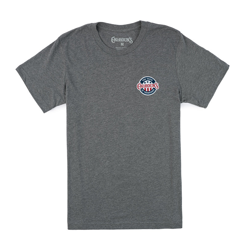 Calhoun's Tri Star Tee - Deep Heather Grey