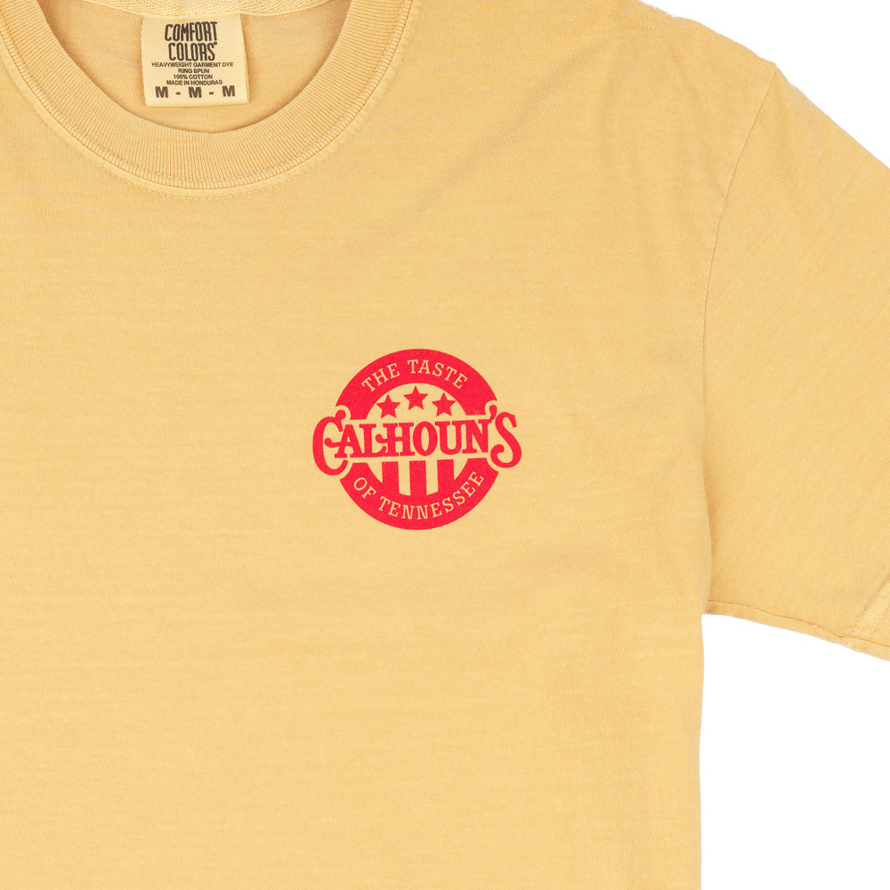 Calhoun's Oink If You Love BBQ Tee - Mustard