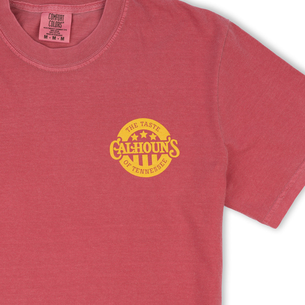 Calhoun's Oink If You Love BBQ Tee - Crimson