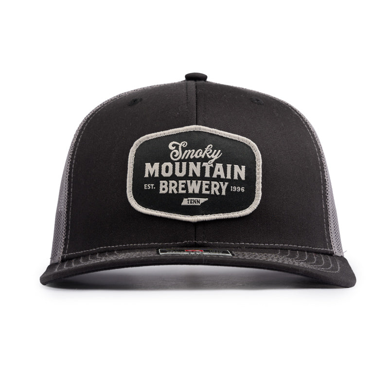 SMB Script Patch Cap - Black / Charcoal