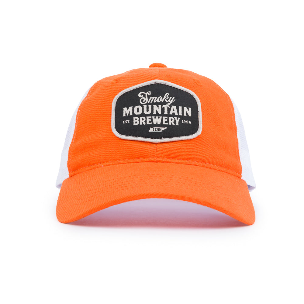 SMB Script Patch Relaxed Cap - Orange / White