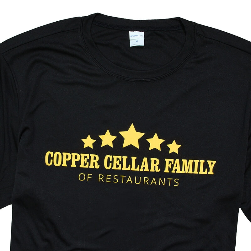 Copper Cellar Family Performance Tee - Black