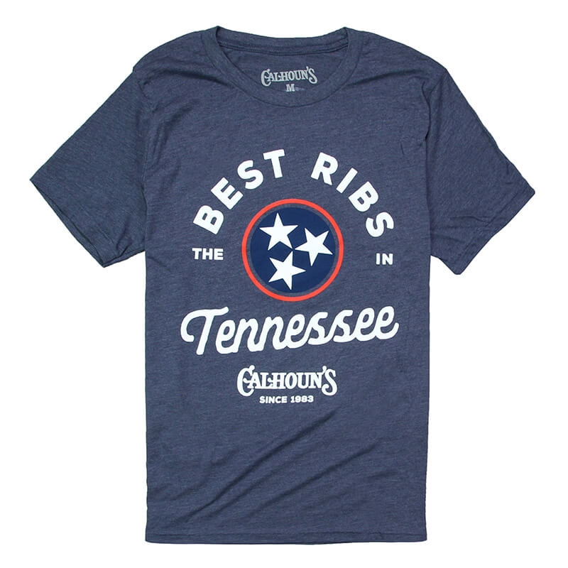 Calhoun's TN Ribs Tee - Navy Heather