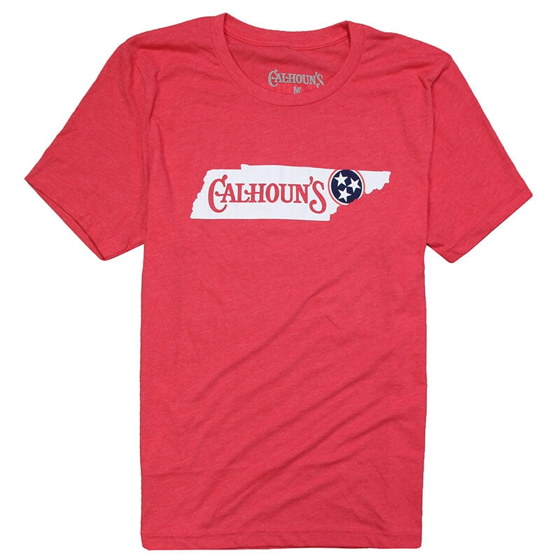 Calhoun's Tri Star State Tee - Heather Red