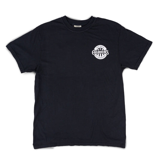 Calhoun's BBQ Tee - Black - CLEARANCE