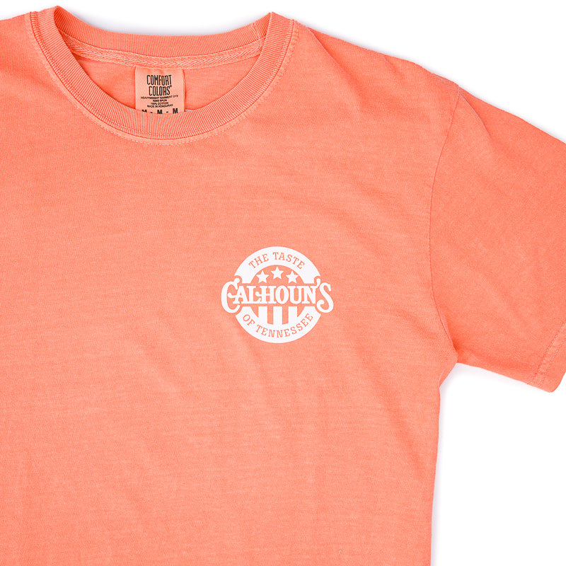 Calhoun's BBQ Tee - Melon