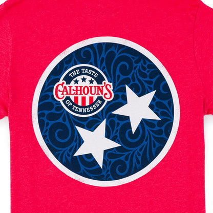 Calhoun's Tri Star Tee - Heather Red