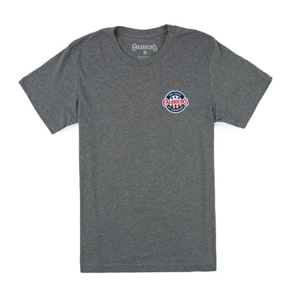 Calhoun's Tri Star Tee - Deep Heather Grey