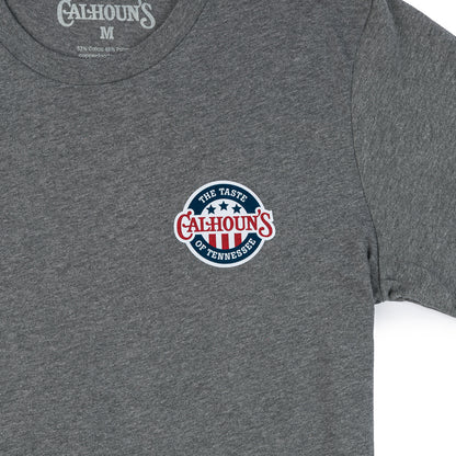 Calhoun's Tri Star Tee - Deep Heather Grey