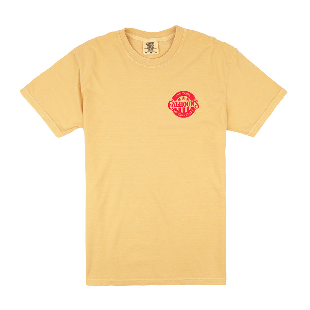 Calhoun's Oink If You Love BBQ Tee - Mustard