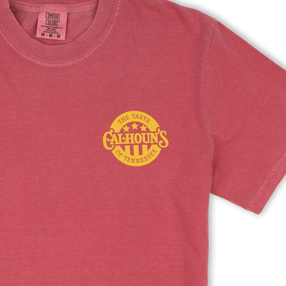Calhoun's Oink If You Love BBQ Tee - Crimson