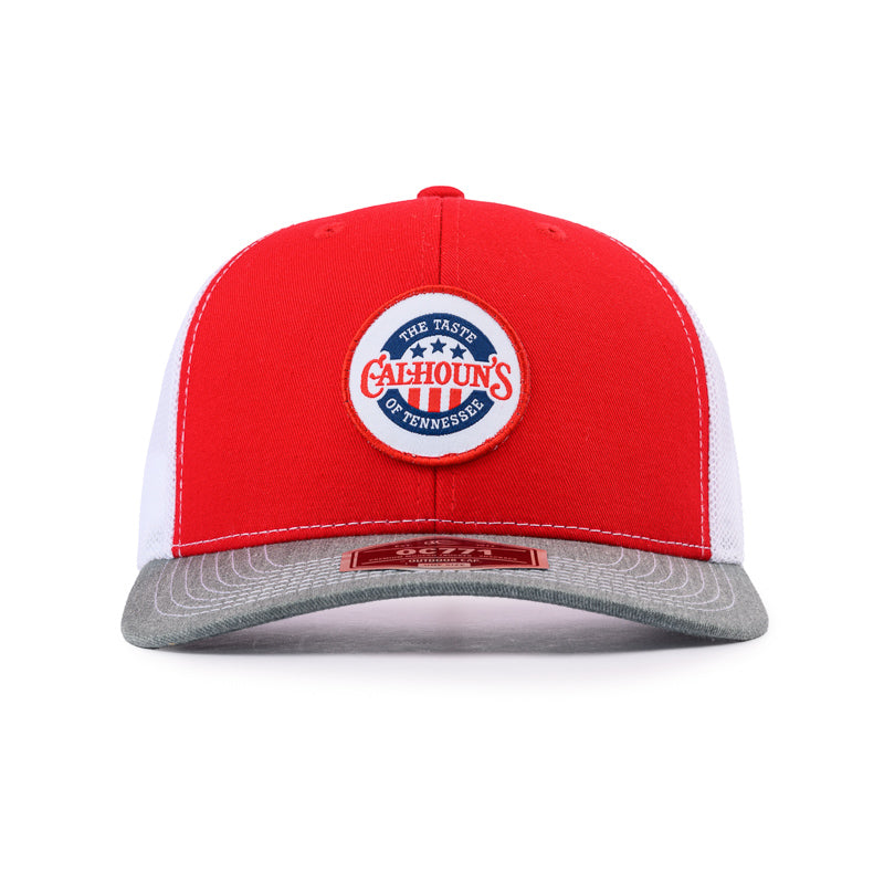 Calhoun's Ultimate Trucker Cap - Red / White / Grey