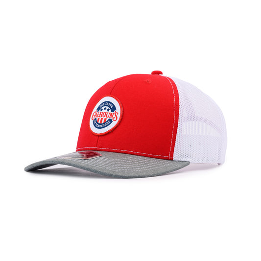 Calhoun's Ultimate Trucker Cap - Red / White / Grey