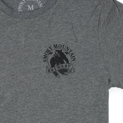 SMB Brews & Grub Tee - Deep Heather Grey