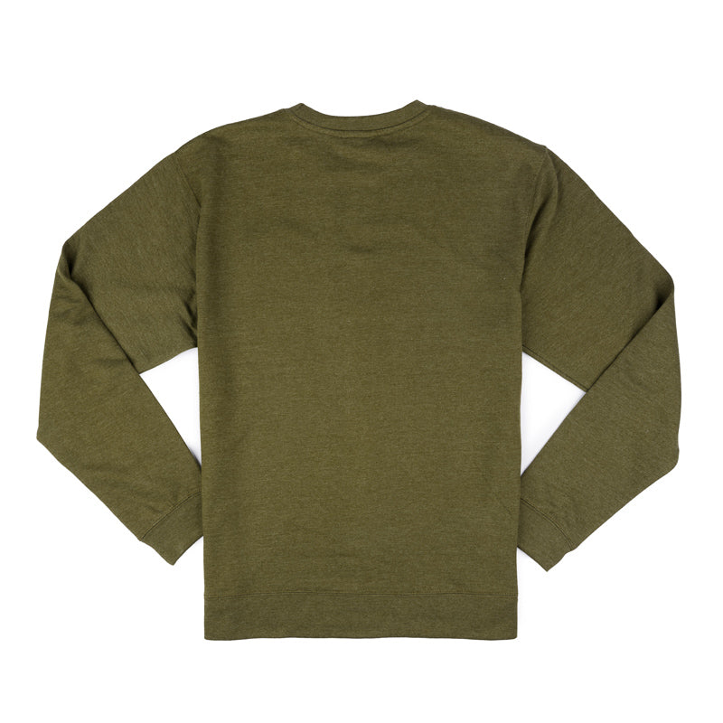 SMB Brew Patch Crew Sweatshirt - Army Heather