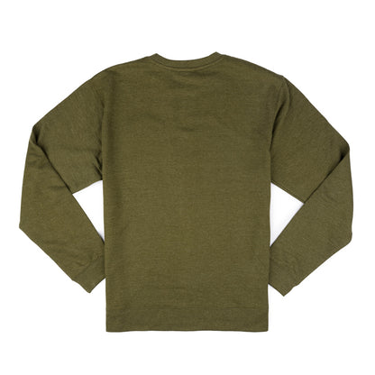 SMB Brew Patch Crew Sweatshirt - Army Heather