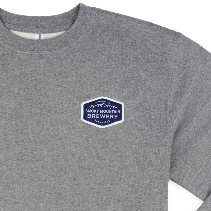 SMB Vista Patch Crew Sweatshirt - Gunmetal Heather