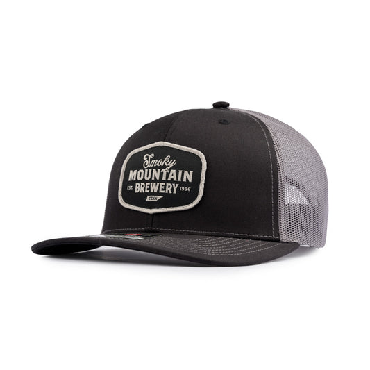 SMB Script Patch Cap - Black / Charcoal