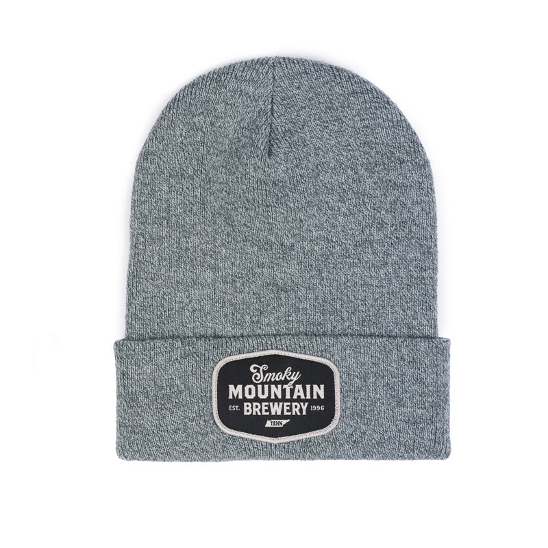 SMB Script Patch Cuff Beanie - Heather Gunmetal