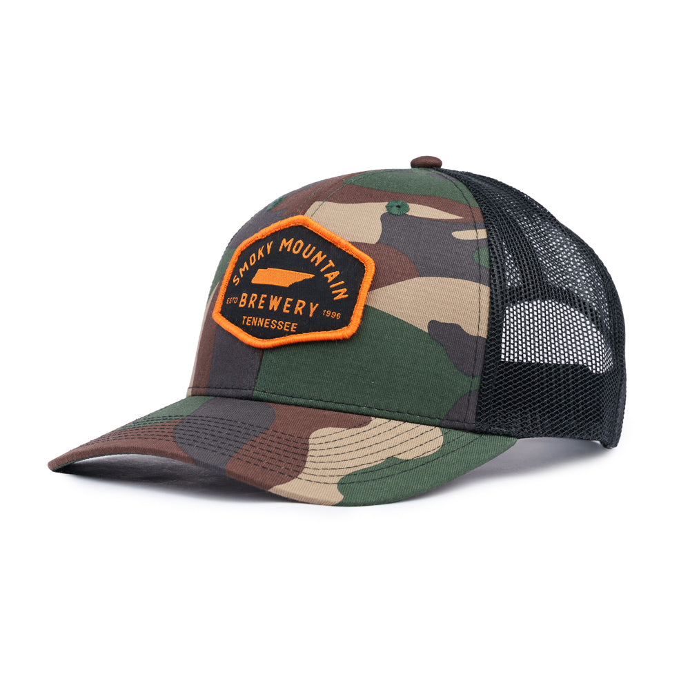 SMB Brew Patch OC Trucker Cap - Camo / Black