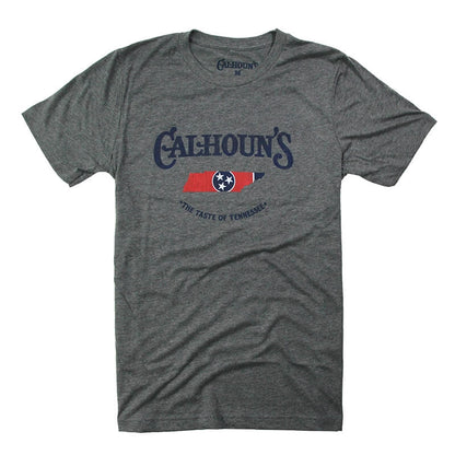 Calhoun's Tri-Star Tee - Deep Heather Grey - CLEARANCE