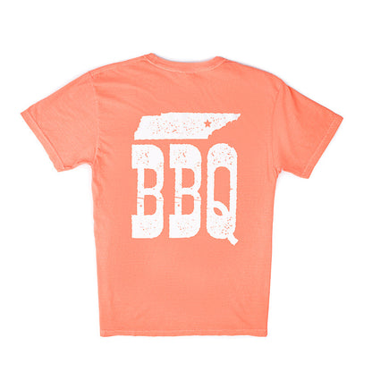 Calhoun's BBQ Tee - Melon